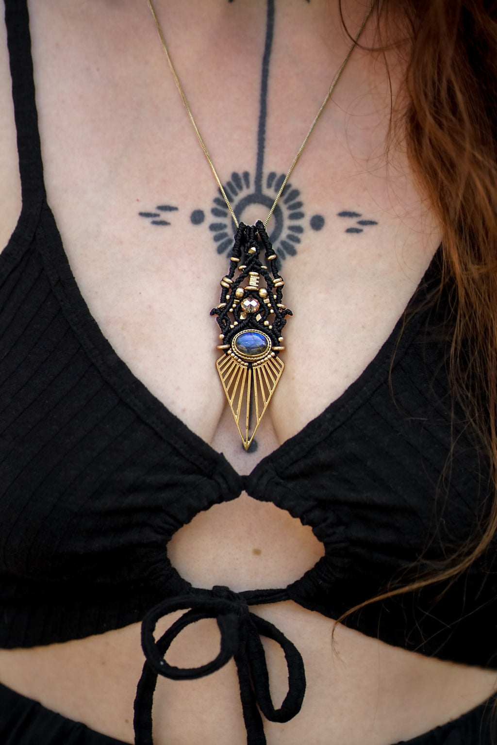 BLUE LABRADORITE PENDANT