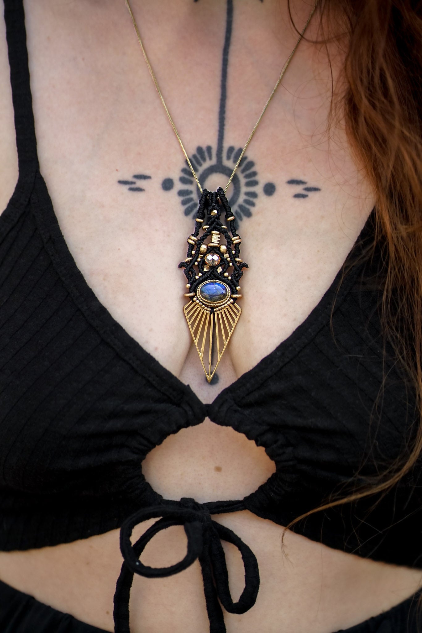 BLUE LABRADORITE PENDANT