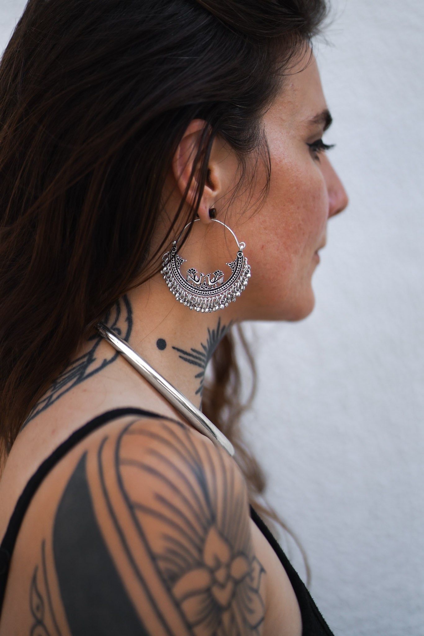 MAYURA EARRINGS SILVER