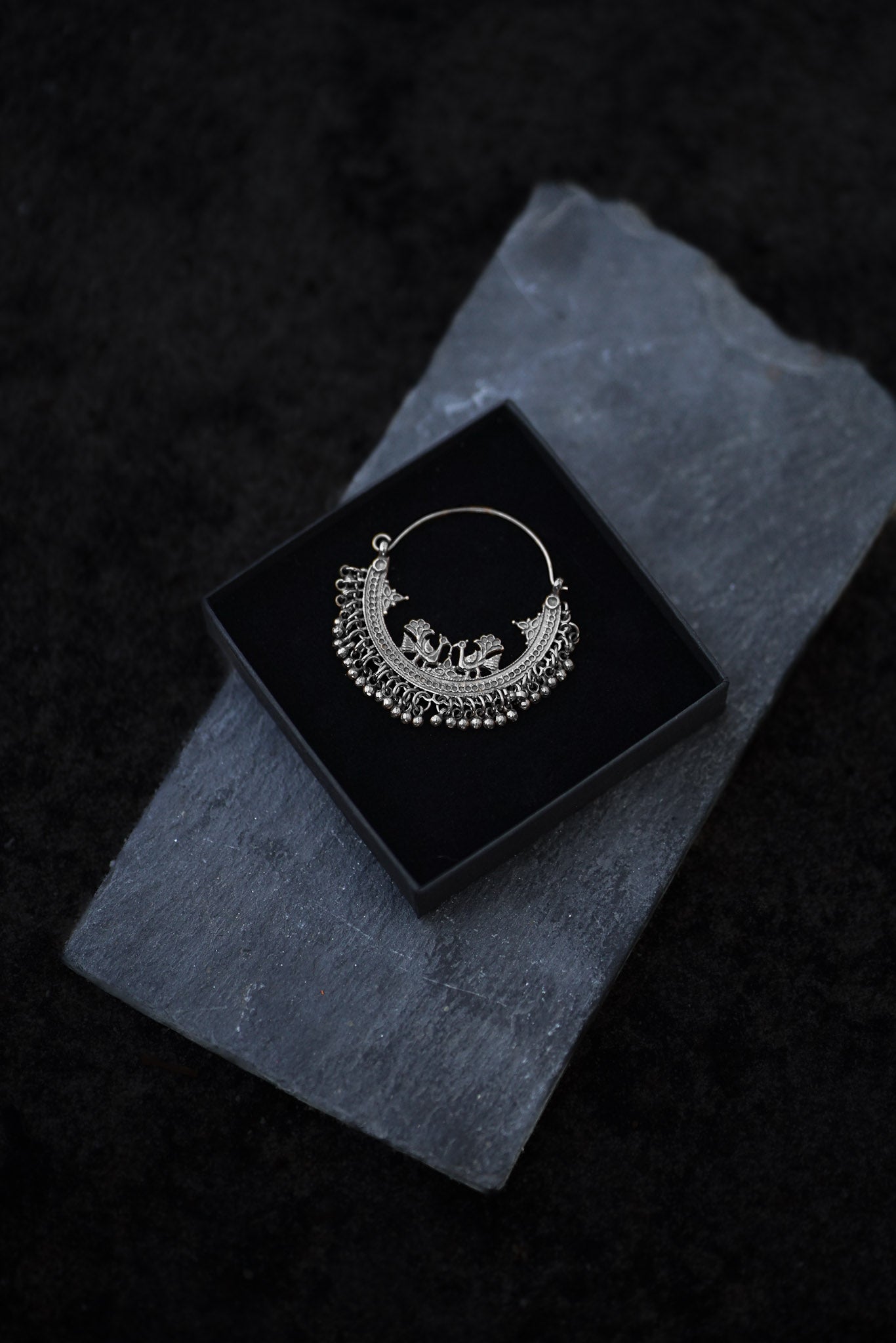 MAYURA EARRINGS SILVER