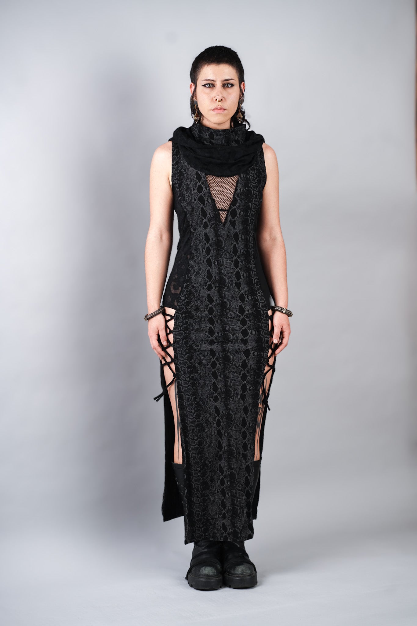 SHAKTI DRESS GREY COBRA
