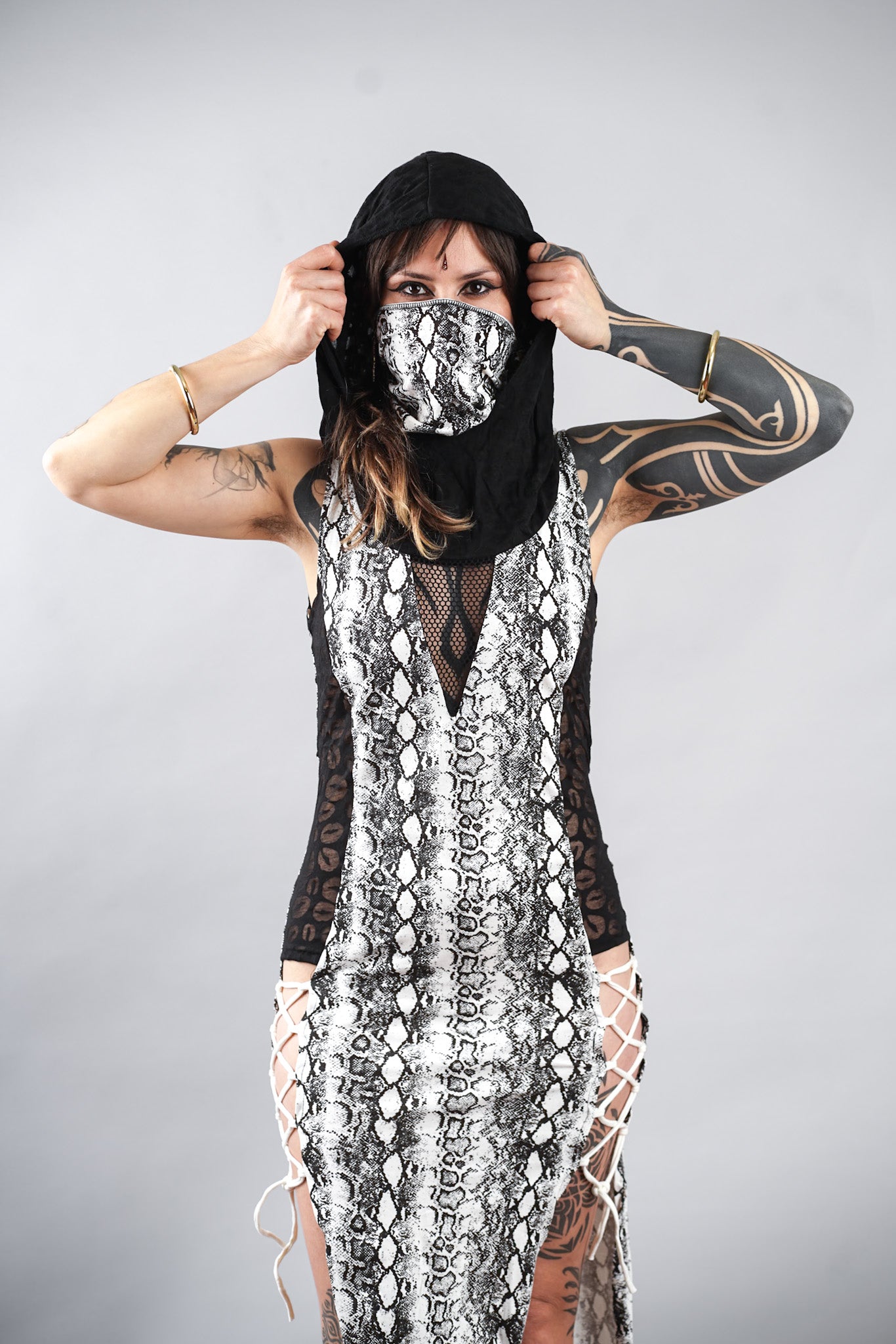 SHAKTI DRESS WHITE COBRA