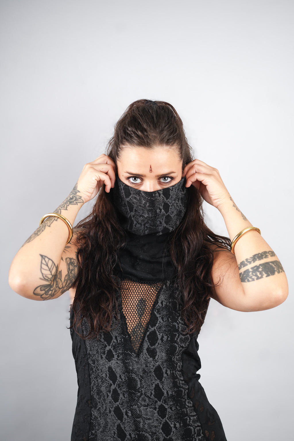 SHAKTI DRESS GREY COBRA
