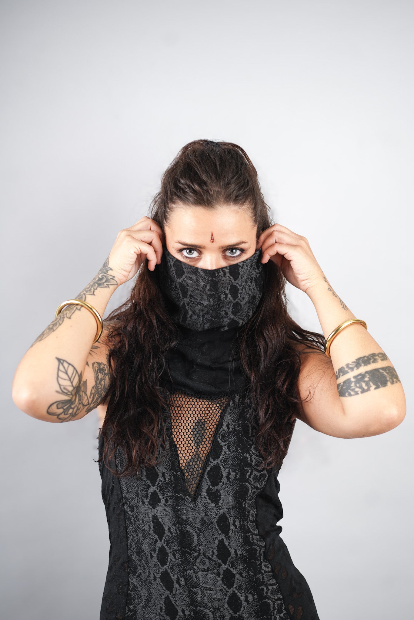 SHAKTI DRESS GREY COBRA