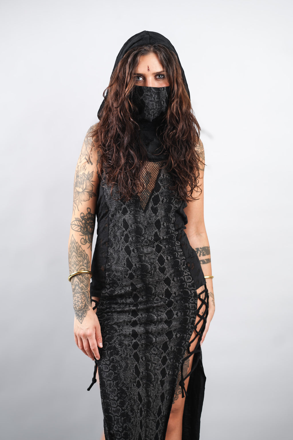SHAKTI DRESS GREY COBRA