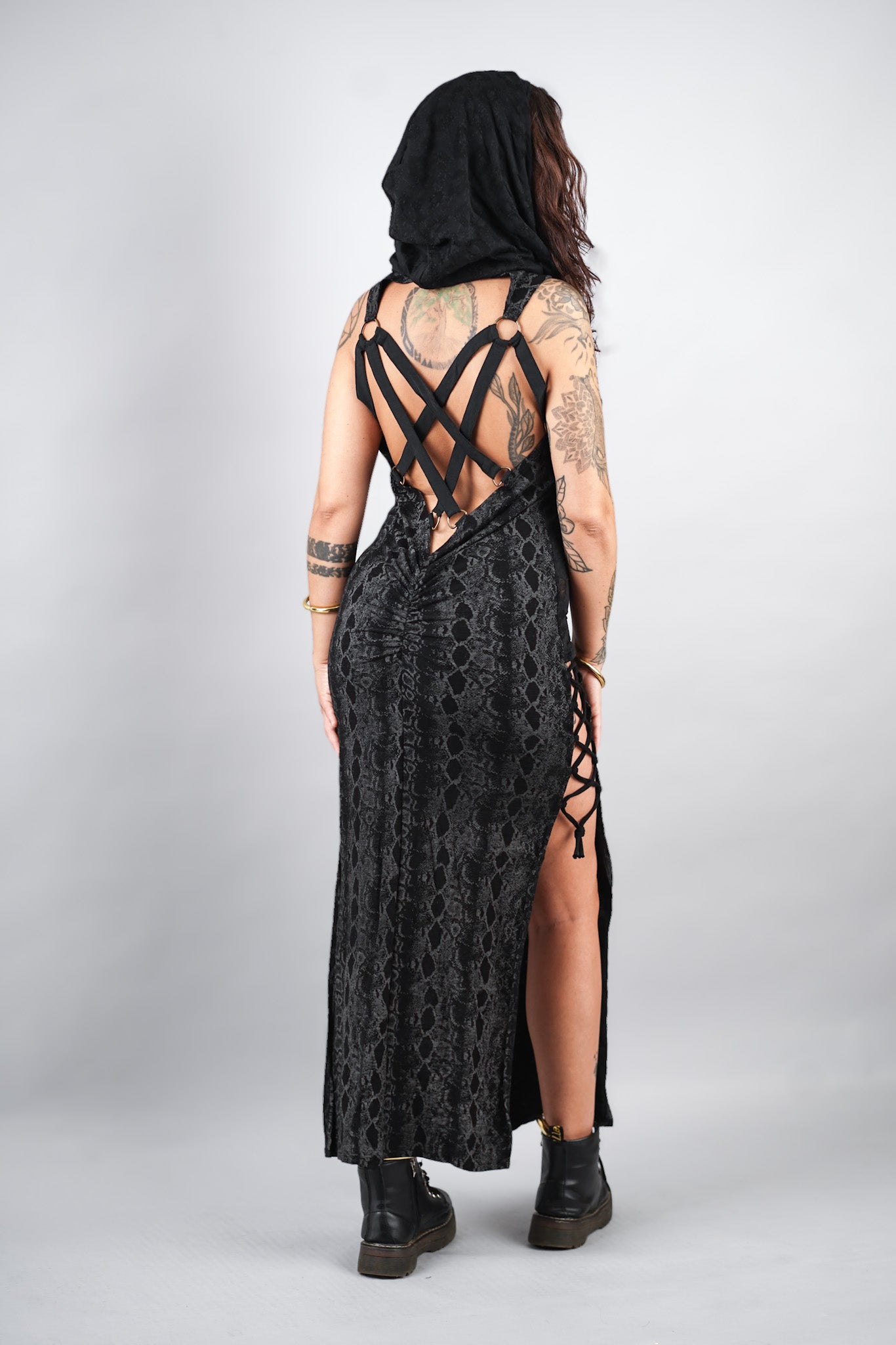 SHAKTI DRESS GREY COBRA